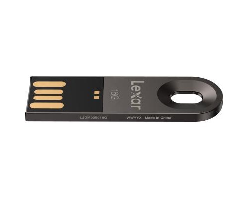USB флеш накопичувач Lexar 16GB JumpDrive M25 Titanium Gray USB 2.0 (LJDM025016G-BNQNG)