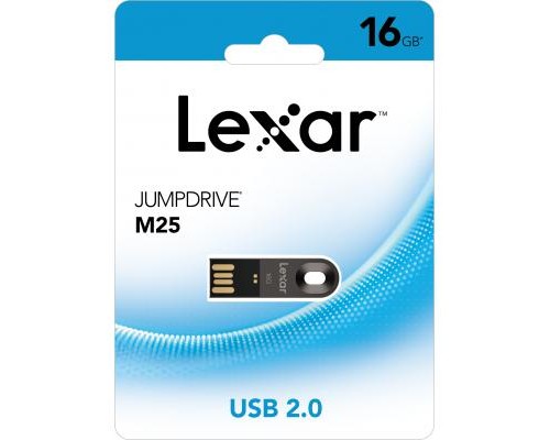 USB флеш накопичувач Lexar 16GB JumpDrive M25 Titanium Gray USB 2.0 (LJDM025016G-BNQNG)