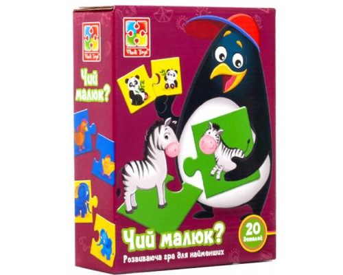 Розвиваюча іграшка Vladi Toys Чий малюк?, українська мова (VT1804-26)