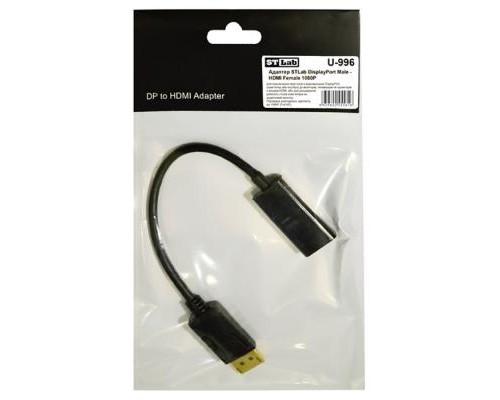 Перехідник ST-Lab DisplayPort Male - HDMI Female, 1080P (U-996)