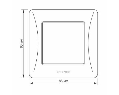 Вимикач Videx BINERA 1кл кремовий (VF-BNSW1-CR)