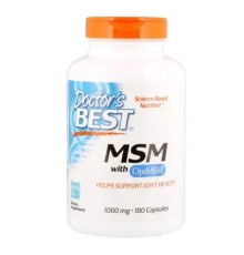 Вітамін Doctor's Best Метілсульфонілметан, МСМ, MSM with OptiMSM, 1000 мг, 180 кап (DRB-00064)