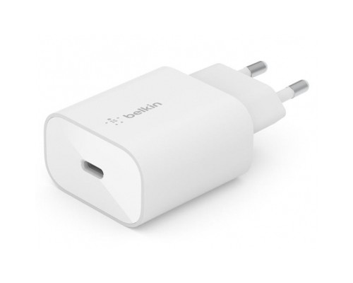 Зарядний пристрій Belkin Home Charger 25W Power PD PPS USB-C, white (WCA004VFWH)
