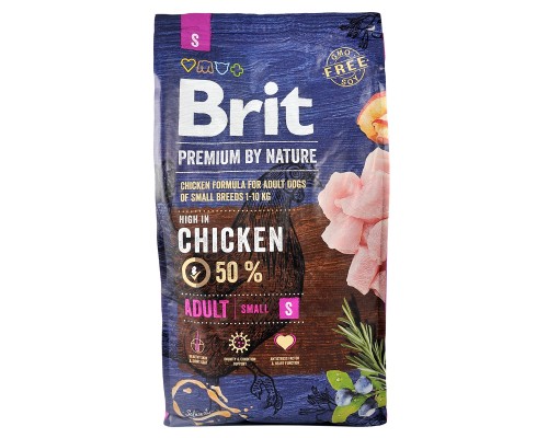 Сухий корм для собак Brit Premium Dog Adult S 8 кг (8595602526307)