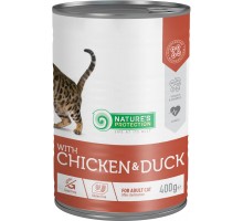 Консерви для котів Nature's Protection Adult Sterilised Chicken & Duck 400 г (KIK45611)