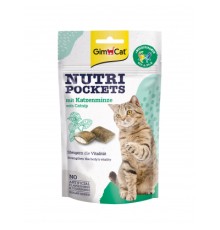 Ласощі для котів GimCat Nutri Pockets Котяча м'ята + Мультивітамін 60 г (4002064419190/4002064419282)