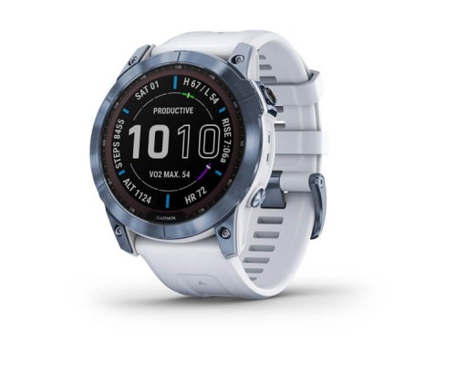 Смарт-годинник Garmin fenix 7X Sapph Sol Mineral Blue, GPS (010-02541-15)