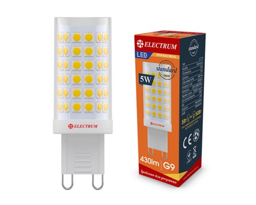Лампочка Electrum 5W Cer LC-15 G9 3000K (A-LC-1897)