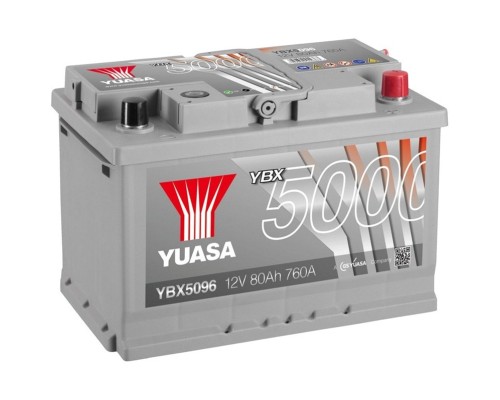 Акумулятор автомобільний Yuasa 12V 80Ah Silver High Performance Battery (YBX5096)