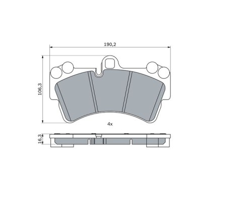 Гальмівні колодки Bosch 0 986 424 739
