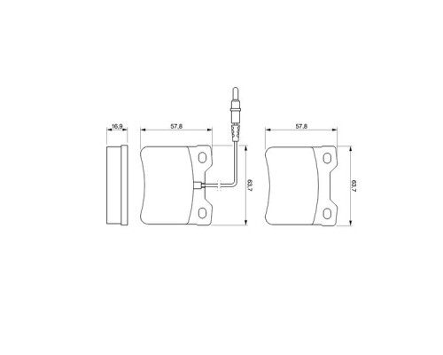 Гальмівні колодки Bosch 0 986 494 000