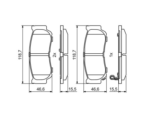 Гальмівні колодки Bosch 0 986 494 230