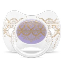 Пустушка Suavinex Couture 0-4 міс фізіологічна фіолетова (304203)