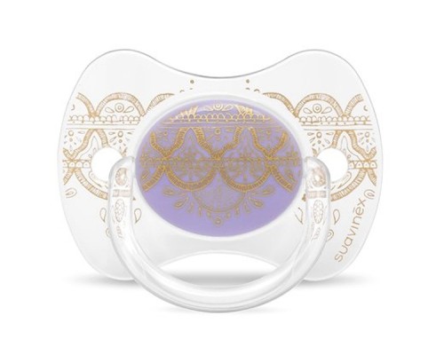 Пустушка Suavinex Couture 0-4 міс фізіологічна фіолетова (304203)