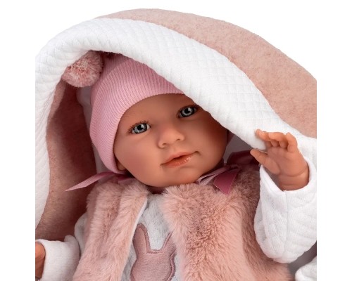 Лялька Llorens Mimi Lloron Capazo Rosa, 40 см (74012)