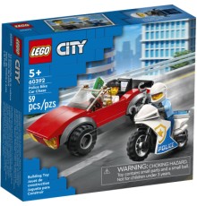 Конструктор LEGO City Переслідування автомобіля на поліцейському мотоциклі (60392)