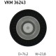 Ролик натягувача ременя SKF VKM 36243