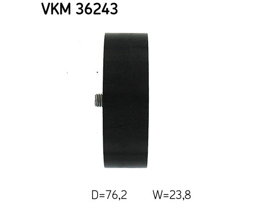 Ролик натягувача ременя SKF VKM 36243