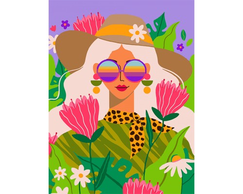 Картина по номерам Santi Пані у квітах 30*40 см (954476)