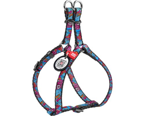 Шлея для собак WAUDOG Nylon з QR паспортом анатомічна 