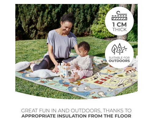 Дитячий килимок Kinderkraft двосторонній Matty 2 (5902533923212)