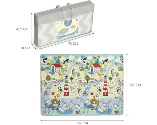 Дитячий килимок Kinderkraft двосторонній Matty 2 (5902533923212)