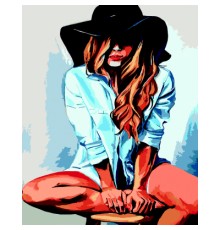 Картина по номерам ZiBi Чорний капелюх 40*50 см ART Line (ZB.64222)