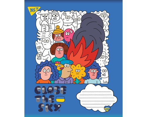 Зошит Yes А5 Ukraine 96 аркушів, лінія (766251)