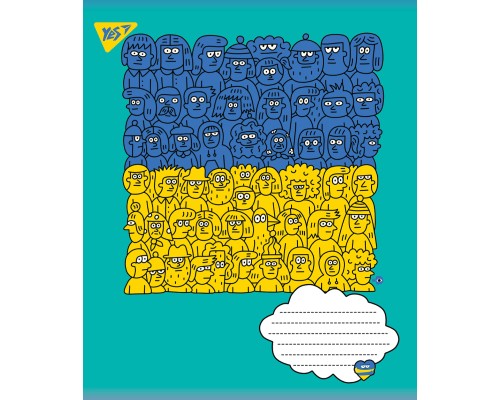 Зошит Yes А5 Ukraine 96 аркушів, лінія (766251)