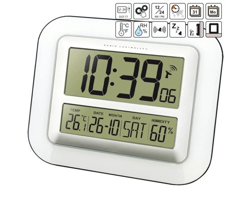 Настільний годинник Technoline Silver (WS8006) (DAS301789)