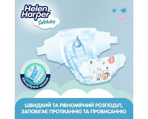 Підгузки Helen Harper Soft&Dry New Midi Розмір 3 (6-10 кг) 70 шт (2316773) Підгузки Helen Harper Soft&Dry New Midi Розмір 3 (6-10 кг) 70 шт (2316773)