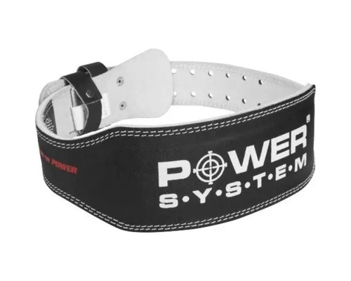 Атлетичний пояс Power System PS-3250 Power Basic шкіряний Black M (PS-3250_M_Black)