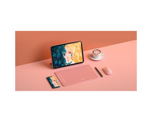 Графічний планшет XP-Pen Deco 01V2 Pink