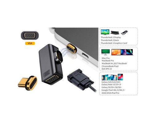 Перехідник USB-C to VGA 1080P60Hz PowerPlant (CA914289) Перехідник USB-C to VGA 1080P60Hz PowerPlant (CA914289)