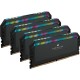 Модуль пам'яті для комп'ютера DDR5 64GB (4x16GB) 6200 MHz Dominator Platinum RGB Black Corsair (CMT64GX5M4B6200C32)