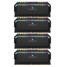 Модуль пам'яті для комп'ютера DDR5 64GB (4x16GB) 6200 MHz Dominator Platinum RGB Black Corsair (CMT64GX5M4B6200C32)