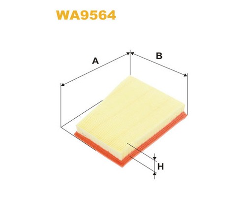 Повітряний фільтр для автомобіля Wixfiltron WA9564