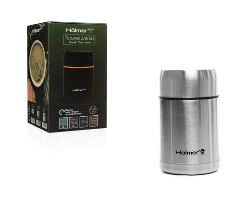 Термос Hölmer Break Time Харчовий 1000 мл Сталевий (TF-01000-SS Break Time)