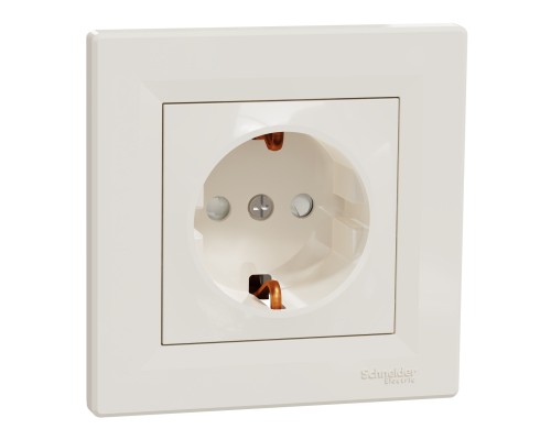 Розетка Schneider Electric ASFORA со штор. крем (EPH2900223)