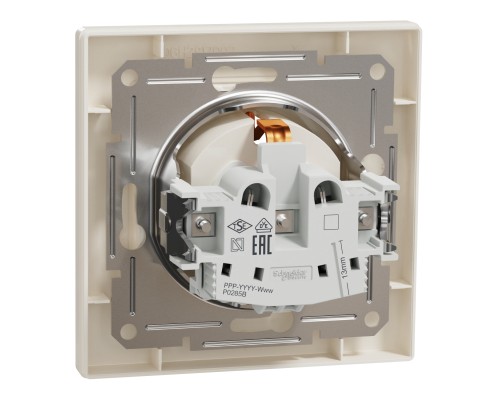 Розетка Schneider Electric ASFORA со штор. крем (EPH2900223)