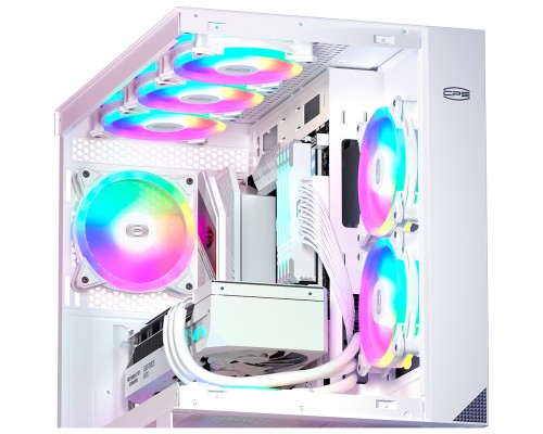 Кулер до корпусу PcCooler F3 T120 ARGB White