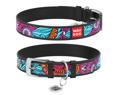 Нашийник для тварин WAUDOG Design з QR паспортом 