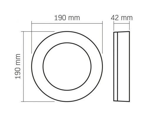 Світильник Videx ART IP65  15W 5000K Black (VL-BHFR-155B)