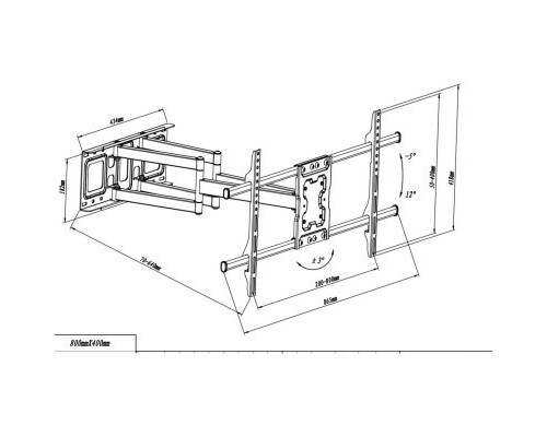 Кронштейн Walfix R-614B