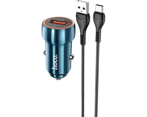 Зарядний пристрій HOCO Z46 USB Sapphire Blue (6931474770325)