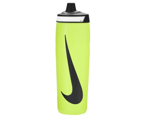 Пляшка для води Nike Refuel Bottle 24 OZ лимонний, чорний 709 мл N.100.7666.753.24 (887791745149)