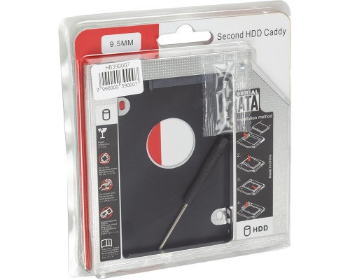 Фрейм-перехідник PowerPlant HDD 9.5 mm (HB390007) Фрейм-перехідник PowerPlant HDD 9.5 mm (HB390007)