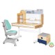 Парта з кріслом Mealux Timberdesk L (парта+кресло+тумба) (BD-690 L+ box BD 920-2 BL+Y-110 TG)