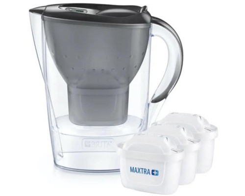 Фільтр-глечик Brita Marella + 3 картриджа, 2.4л, графіт (1039274)
