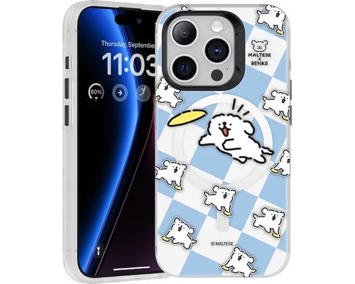 Чохол до мобільного телефона Benks Maltese Frisbee Puppies MagSafe for iPhone 15 Pro Max (1248542)